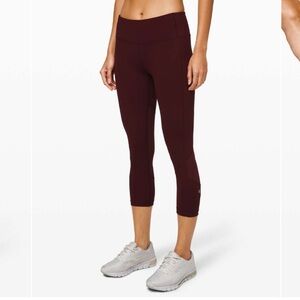 lululemon Pace Rival Crop *22" Size 4